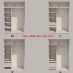 Шкаф-купе 1300 серии SILVER S4+S3Z+B2+PL1 (2 ящика+1 штанга) профиль «Серебро» в Ялуторовске - yalutorovsk.mebel24.online | фото 5