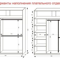 Шкаф-купе 1800 серии SOFT D1+D3+B2+PL1 (2 ящика+1штанга) профиль «Графит» в Ялуторовске - yalutorovsk.mebel24.online | фото 7