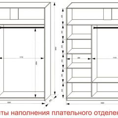 Шкаф-купе 1800 серии SOFT D6+D4+B2+PL2 (2 ящика+1штанга+1 полка) профиль «Капучино» в Ялуторовске - yalutorovsk.mebel24.online | фото 8