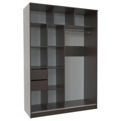 Шкаф-купе ПШ-2.9 1500 Фасад СТРЕЛКА (ВЕНГЕ стрелка беж) в Ялуторовске - yalutorovsk.mebel24.online | фото 2