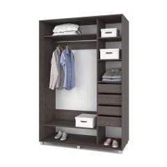 РОЛАНД Шкаф-купе с зеркалом Анкор темный (600*1300) Р632 в Ялуторовске - yalutorovsk.mebel24.online | фото 4