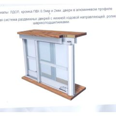 Шкаф-купе ШКО-3 1800 мм ЛДСП/зеркало/ЛДСП в Ялуторовске - yalutorovsk.mebel24.online | фото 6