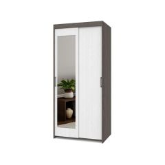 ТОМАС Шкаф-купе с зеркалом Анкор темный/светлый Т22 в Ялуторовске - yalutorovsk.mebel24.online | фото