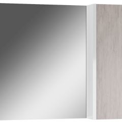 Шкаф-зеркало Uno 80 Дуб серый левый/правый Домино (DU1504HZ) в Ялуторовске - yalutorovsk.mebel24.online | фото