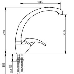 Смеситель MS-007 в Ялуторовске - yalutorovsk.mebel24.online | фото 2