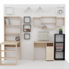 Стеллаж Элемент-1 (дуб сонома) в Ялуторовске - yalutorovsk.mebel24.online | фото 4
