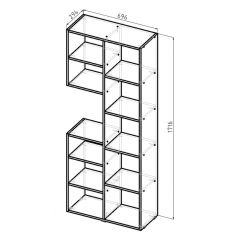 Стеллаж Элемент-2 (белый) в Ялуторовске - yalutorovsk.mebel24.online | фото 6