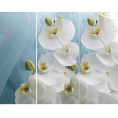 Стол Бостон-3 (Белая Орхидея) 1100/1420*700, опора Брифинг в Ялуторовске - yalutorovsk.mebel24.online | фото 2