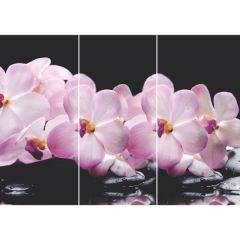Стол Бостон-3 (Розовая Орхидея) 1100/1420*700, опора Брифинг в Ялуторовске - yalutorovsk.mebel24.online | фото 2