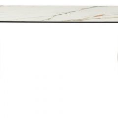 Стол BRONTE 220 KL-188 Контрастный мрамор матовый, итальянская керамика/ Шампань, ®DISAUR в Ялуторовске - yalutorovsk.mebel24.online | фото 2