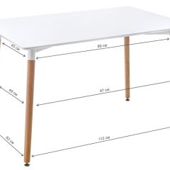 Стол деревянный Table 110 white / wood в Ялуторовске - yalutorovsk.mebel24.online | фото 2