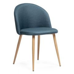 Стул на металлокаркасе Aldo blue / wood в Ялуторовске - yalutorovsk.mebel24.online | фото