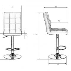 Стул барный DOBRIN KRUGER LM-5009 (черный) в Ялуторовске - yalutorovsk.mebel24.online | фото 2