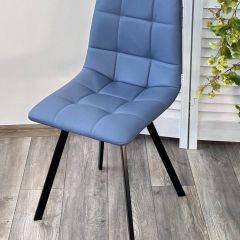 Стул CHILLI-Q SQUARE Oracul 795 Синий, экокожа PU / черный каркас, М-City в Ялуторовске - yalutorovsk.mebel24.online | фото 4