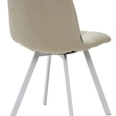 Стул CHILLI SQUARE UF860-01B бежевый, ткань/ белый каркас М-City в Ялуторовске - yalutorovsk.mebel24.online | фото 2