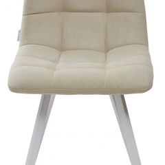 Стул CHILLI SQUARE UF860-01B бежевый, ткань/ белый каркас М-City в Ялуторовске - yalutorovsk.mebel24.online | фото 3