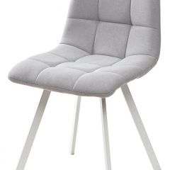 Стул CHILLI SQUARE UF860-02B серо-голубой, ткань/ белый каркас М-City в Ялуторовске - yalutorovsk.mebel24.online | фото