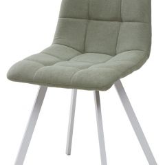 Стул CHILLI SQUARE UF860-11B мятный, ткань/ белый каркас М-City в Ялуторовске - yalutorovsk.mebel24.online | фото