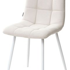 Стул CHILLI UF860-01B бежевый, ткань/белый каркас М-City в Ялуторовске - yalutorovsk.mebel24.online | фото