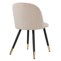 Стул на металлокаркасе Gabi beige / black / gold в Ялуторовске - yalutorovsk.mebel24.online | фото 2