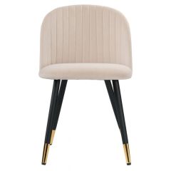 Стул на металлокаркасе Gabi beige / black / gold в Ялуторовске - yalutorovsk.mebel24.online | фото 3