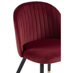 Стул на металлокаркасе Gabi wine red / black в Ялуторовске - yalutorovsk.mebel24.online | фото 5