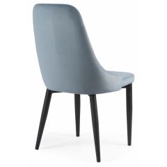 Стул на металлокаркасе Kora light blue / black в Ялуторовске - yalutorovsk.mebel24.online | фото 4