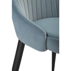 Стул на металлокаркасе Kora light blue / black в Ялуторовске - yalutorovsk.mebel24.online | фото 6