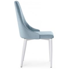 Стул на металлокаркасе Kora light blue / white в Ялуторовске - yalutorovsk.mebel24.online | фото 3