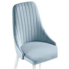 Стул на металлокаркасе Kora light blue / white в Ялуторовске - yalutorovsk.mebel24.online | фото 5