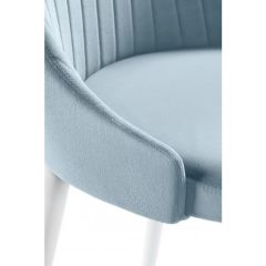 Стул на металлокаркасе Kora light blue / white в Ялуторовске - yalutorovsk.mebel24.online | фото 6