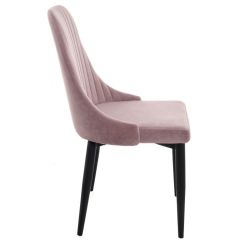 Стул на металлокаркасе Kora light purple / black в Ялуторовске - yalutorovsk.mebel24.online | фото 2