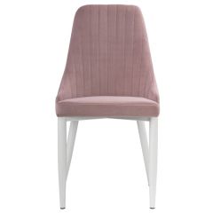 Стул на металлокаркасе Kora white / light purple в Ялуторовске - yalutorovsk.mebel24.online | фото 2