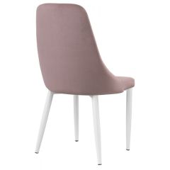 Стул на металлокаркасе Kora white / light purple в Ялуторовске - yalutorovsk.mebel24.online | фото 4