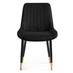 Стул на металлокаркасе Seda-1 black / gold / black в Ялуторовске - yalutorovsk.mebel24.online | фото 2