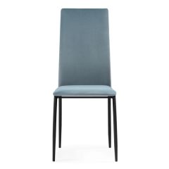 Стул на металлокаркасе Tod light blue / black в Ялуторовске - yalutorovsk.mebel24.online | фото