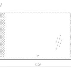 Зеркало Cosmo 120 black с подсветкой Sansa (SC1048Z) в Ялуторовске - yalutorovsk.mebel24.online | фото 2