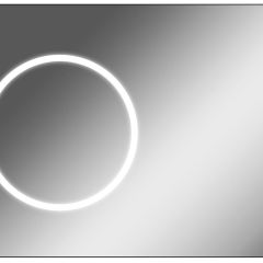 Зеркало Eclipse 100 black с подсветкой Sansa (SE1032Z) в Ялуторовске - yalutorovsk.mebel24.online | фото