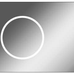 Зеркало Eclipse 90 black с подсветкой Sansa (SE1031Z) в Ялуторовске - yalutorovsk.mebel24.online | фото