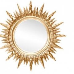 Зеркало круглое золото (1810(1) в Ялуторовске - yalutorovsk.mebel24.online | фото