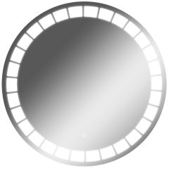 Зеркало Маскат 700х700 с подсветкой Домино (GL7057Z) в Ялуторовске - yalutorovsk.mebel24.online | фото 1