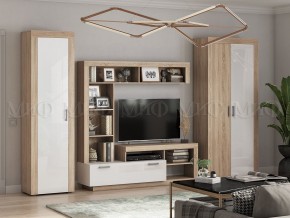 Ангара Пенал (Белый глянец/Сонома) в Ялуторовске - yalutorovsk.mebel24.online | фото 3