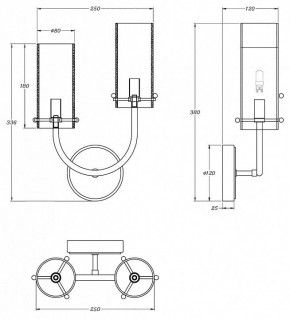 Бра Maytoni Arco MOD223WL-02BS1 в Ялуторовске - yalutorovsk.mebel24.online | фото 3