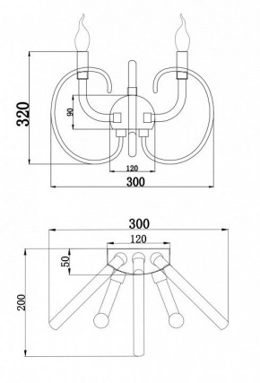 Бра Maytoni Atlanta MOD051WL-02TR в Ялуторовске - yalutorovsk.mebel24.online | фото 3