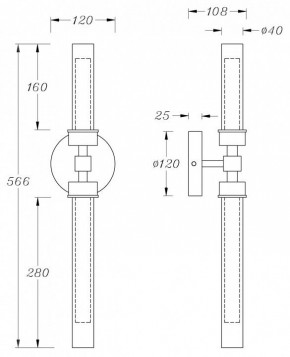 Бра Maytoni Stelo MOD116WL-L7BS3K в Ялуторовске - yalutorovsk.mebel24.online | фото 3
