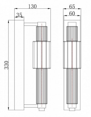 Бра Maytoni Verticale MOD308WL-L9CH3K в Ялуторовске - yalutorovsk.mebel24.online | фото 3
