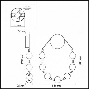 Бра Odeon Light Crystal 5007/25WL в Ялуторовске - yalutorovsk.mebel24.online | фото 4