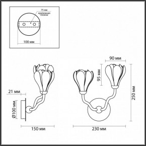 Бра Odeon Light Gardi 5090/2W в Ялуторовске - yalutorovsk.mebel24.online | фото 4