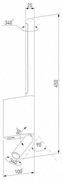 Бра с подсветкой Elektrostandard Sarca a066401 в Ялуторовске - yalutorovsk.mebel24.online | фото 5