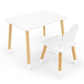 Детский комплект стол и стул «Облачко» Rolti Baby (белый/береза, массив березы/мдф) в Ялуторовске - yalutorovsk.mebel24.online | фото